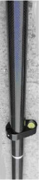 5/8" fibre Polonais de carbone de l'adaptateur 3m GPS de vis